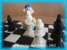 šachovnice - detail šachů z čokohmot