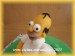 Homer Simpson -detail obličeje s hárem
